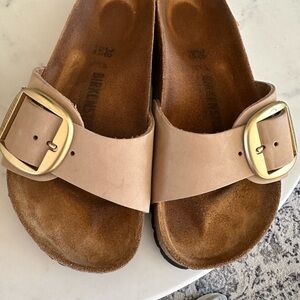 Birkenstock Madrid Big Buckle in color sandcastle